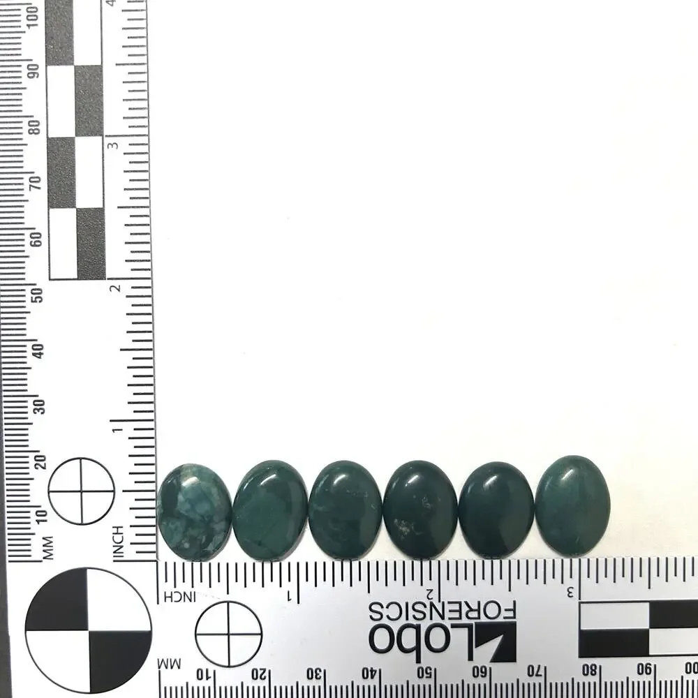 Dyed Green Agate Cabochons For Jewelry‎ Making Lot of 11